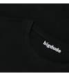 Thumbnail Close-up of the black crew neck collar and inner label.